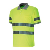 POLO M/M ALTA VISIB AMARELO FLUORESCENTE 